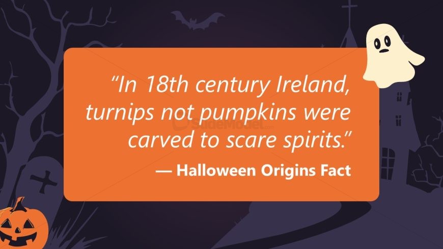 Scary Haunted Template PPT Slide