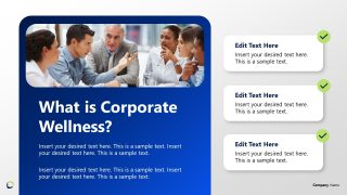 Corporate Wellness Slide Template 