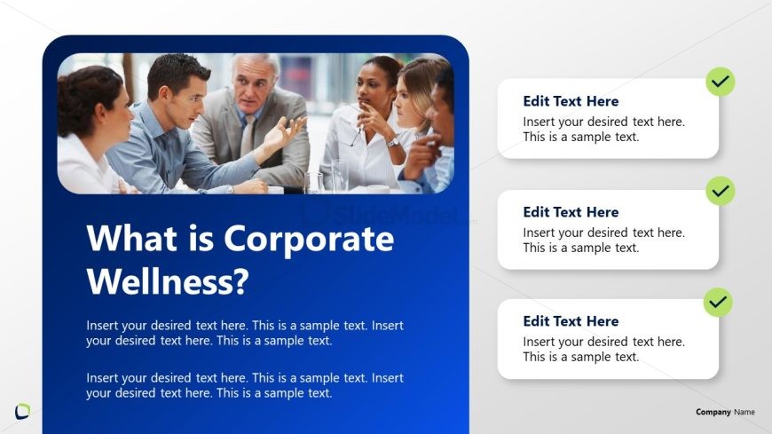 Corporate Wellness Slide Template