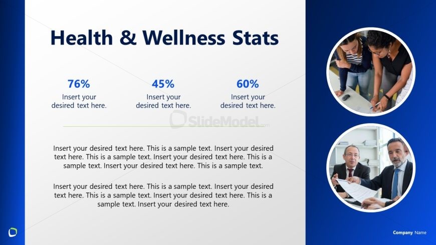 Corporate Wellness Template Slide
