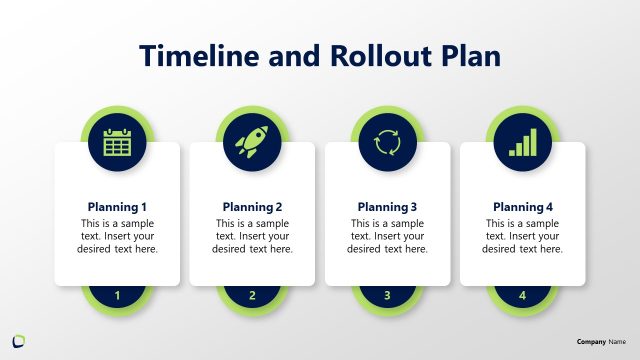 Timeline & Roll Out Plan Slide – Corporate Wellness Template