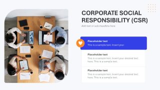 Corporate Social Responsibility (CSR) - Corporate Culture Template for PowerPoint