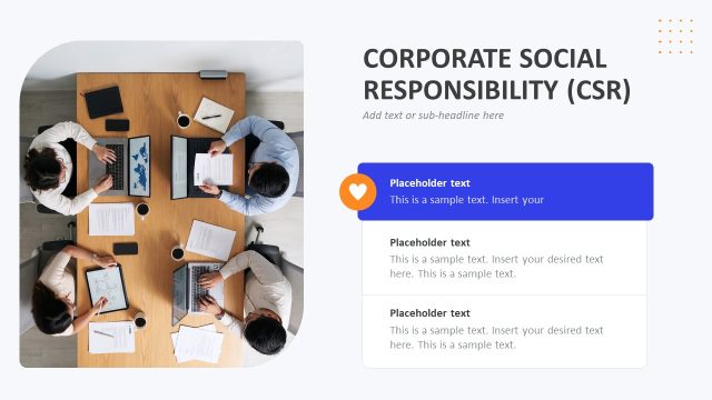 CSR Key Ideas Presentation – Corporate Culture Presentation Template