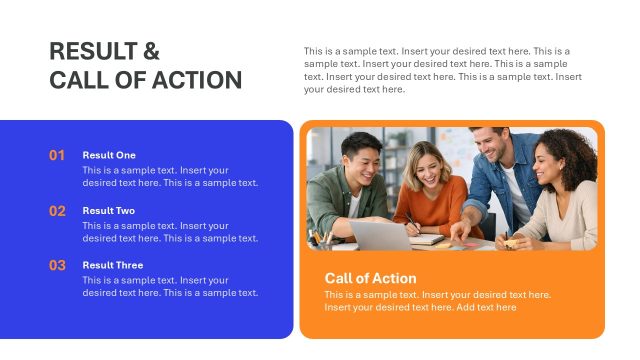 Results & Call to Action Corporate Presentation Template