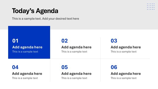 Agenda Discussion Slide – Professional Report Template