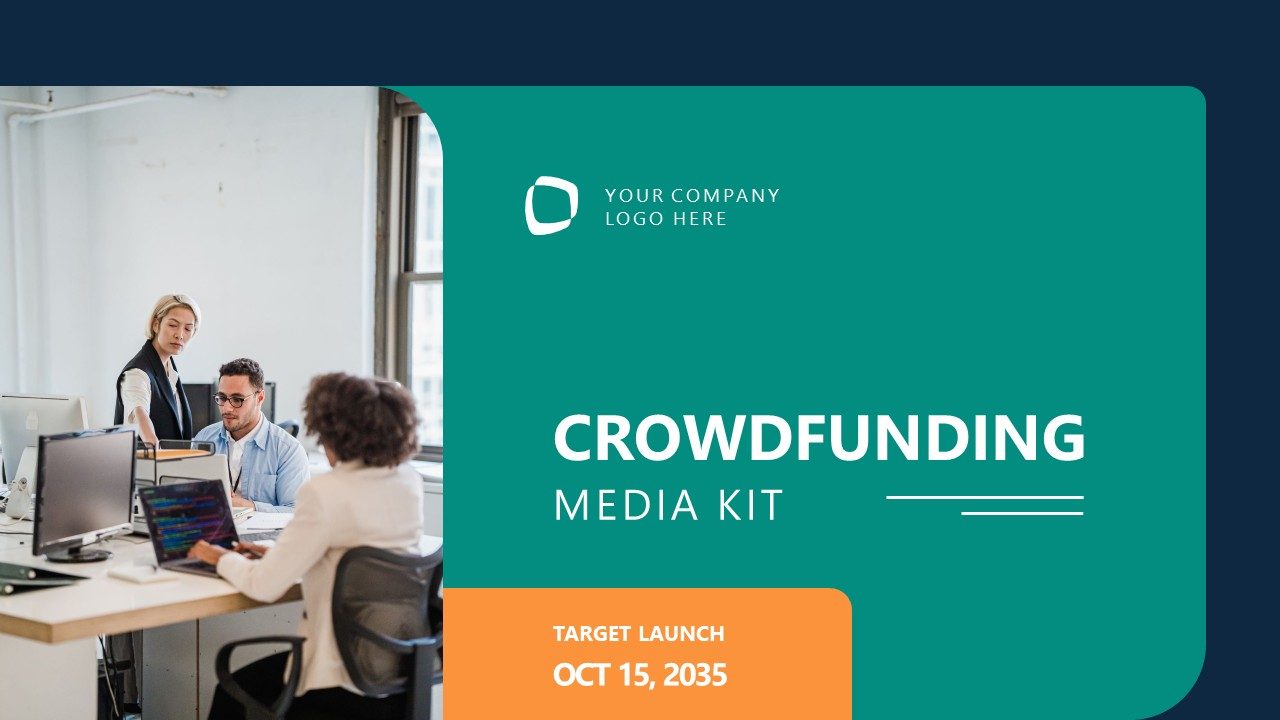 Crowdfunding Media Kit PowerPoint Template