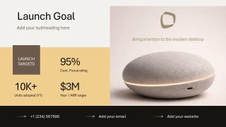 Wellness Brand Product Template PPT Layout 