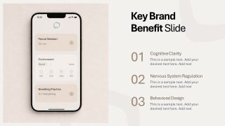 Editable Wellness Brand Product PPT Design 