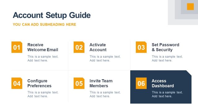Six Points Presentation – Account Setup Guide for Onboarding