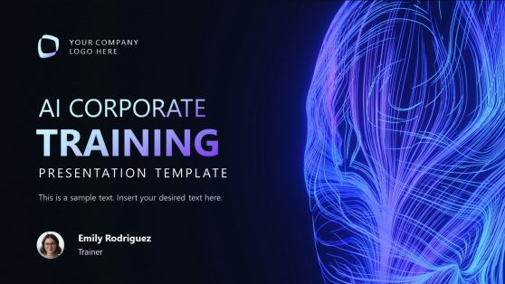 Cover Slide - AI Corporate Training Presentation Template