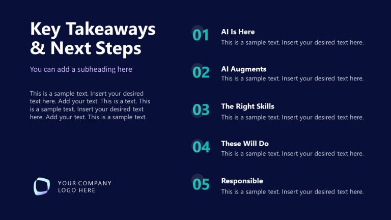 Key Takeaways & Next Steps Presentation - AI Corporate Training ...