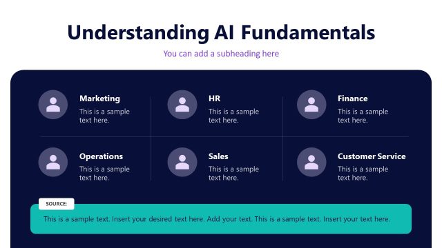 Six Segments Diagram – Understanding AI Fundamentals Slide