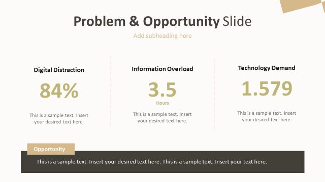 Problem & Opportunity Slide – Orbit Product Presentation Template