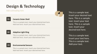 Orbit Product PPT Template for Product Design & Technology Showcase 