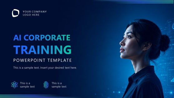 Dark Gradient - AI Training Slide 