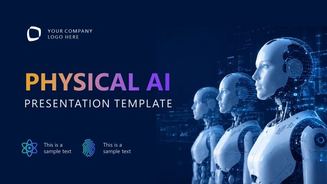 Editable Physical AI PPT Template for Title Presentation
