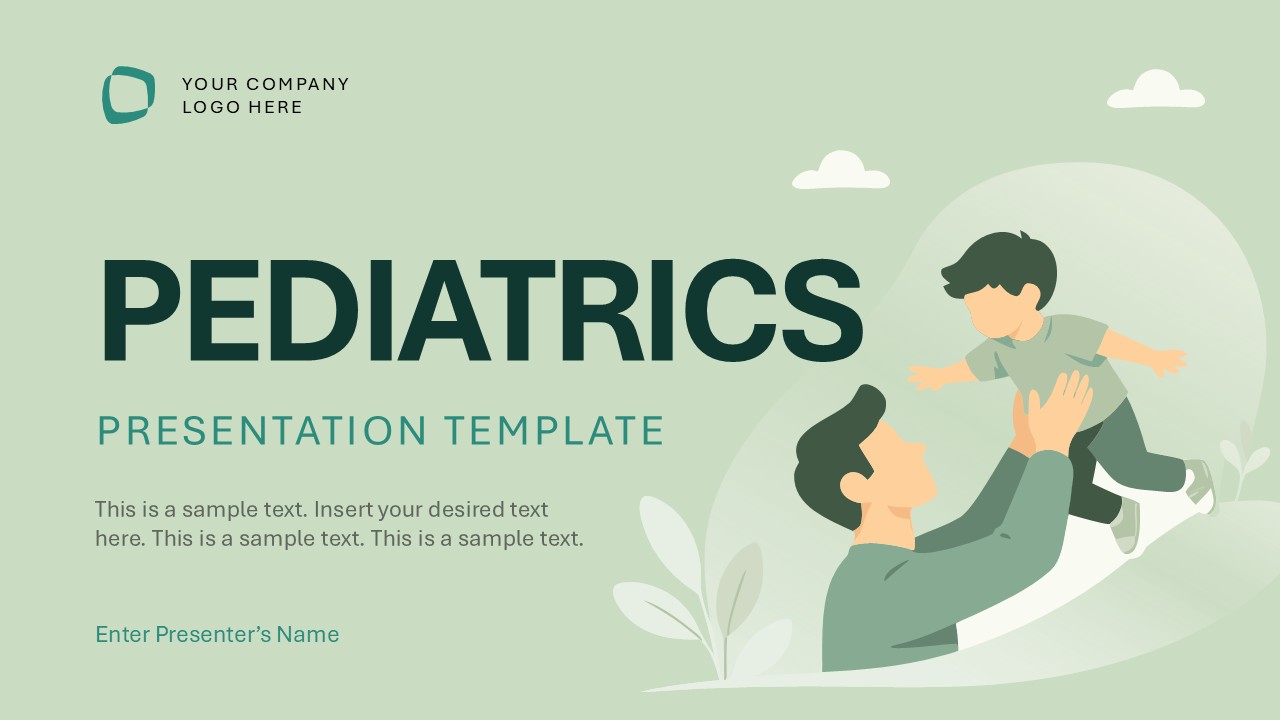 Cover Slide - Pediatrics PowerPoint Template