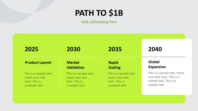 Goal Setting Slide – Modern Pitch Deck PPT Template