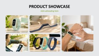 Product Showcase Slide - Modern Pitch Deck PPT Template
