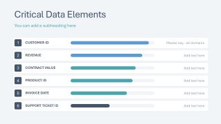 Critical Data Elements Chart - Data Lineage PPT Design