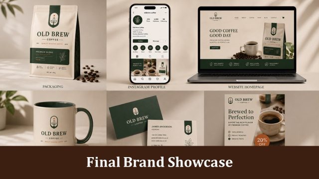 Coffee Rebranding Template Layout Slide