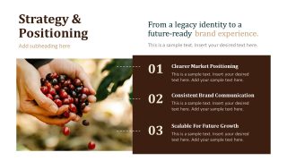 Two Segment Image & Text Boxes Slide for Brand Positioning Presentation