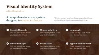 Editable Image Slide for Visual Identity System for Rebranding Presentation