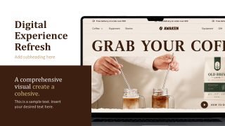 Creative Screen Illustration Slide for Digital Experience Refresh 
