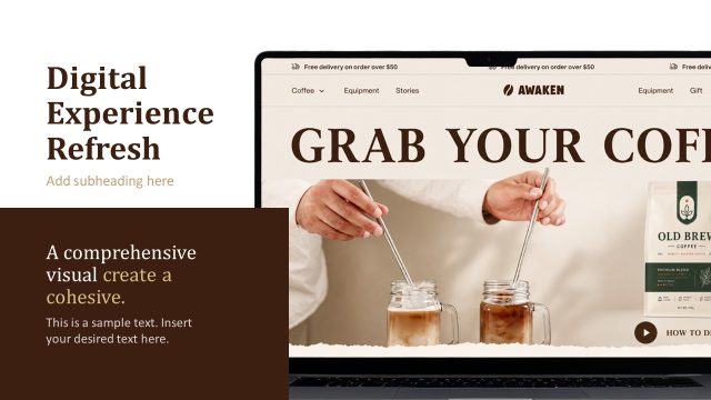 Digital Experience Refresh Ideas Slide