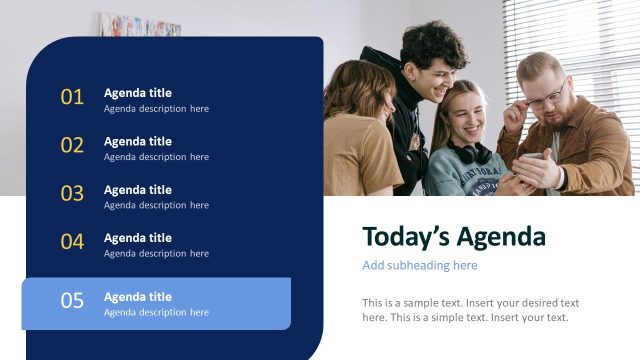 Rebranding Strategy Agenda Slide Template