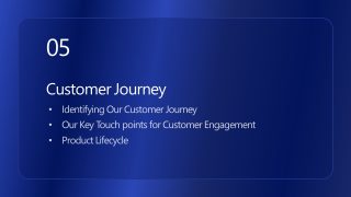 Editable Section Heading Slide for Customer Journey Presentation