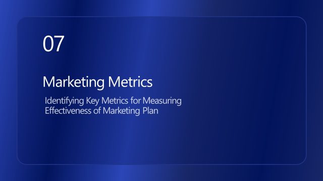 Marketing Metrics Section Heading Slide Template