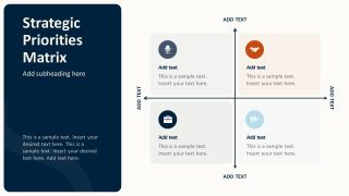 Prioritization Matrix Slide for Executive Briefing Template  