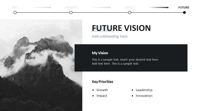 Future Vision Slide – Personal Journey PPT Template Layout