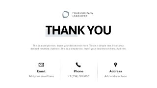 Personal Journey Presentation Slide with Thank You Note