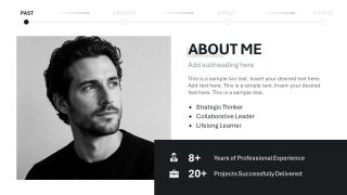 Editable Slide Template for About Details Presentation