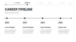 PPT Timeline Slide Template for Growth Phase Representation