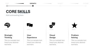 PPT Core Skills Slide for Personal Journey Presentation