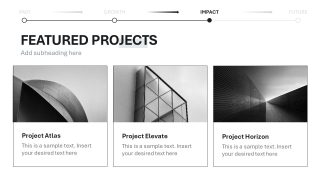 Major Projects Presentation Slide with Images & Short Descriptions
