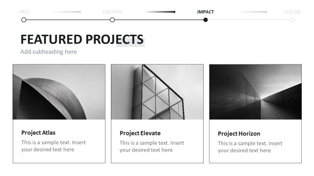 Featured Projects Presentation Slide – Personal Journey Template
