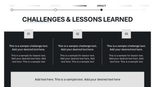 Key Challenges Slide - Personal Journey Presentation Template