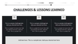 Personal Journey PowerPoint Slide for Challenges  
