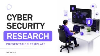 Cyber Security Research PPT Template Slide 