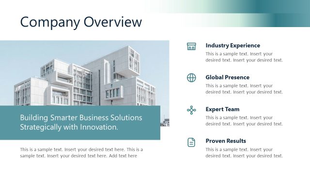 Company Overview Slide – CIRQA Business Template