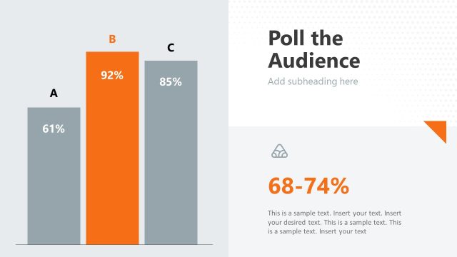 Audience Poll Results Presentation Slide – Infotainment Template
