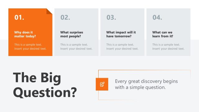 Four Horizontal Segments – Infotainment Presentation Slide Template