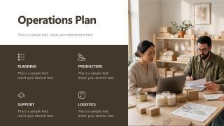 Operations Plan Slide - Microbusiness PPT Template Layout 