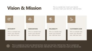 Microbusiness Template for Slide Mission & Vision 