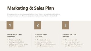 Three Step Marketing & Sales PPT Deck 