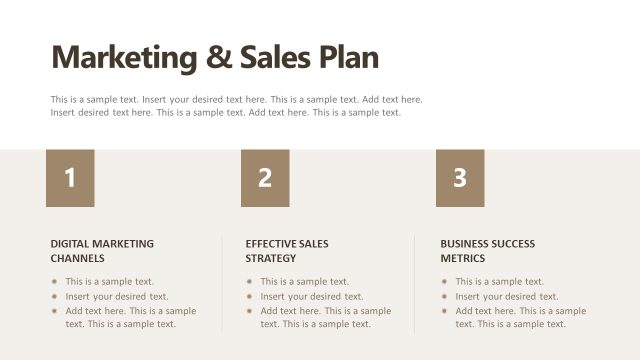 Marketing & Sales Plan PPT Slide – Microbusiness Template